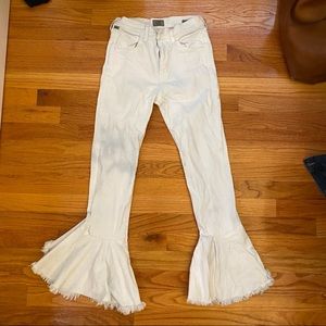 White Flare Pants